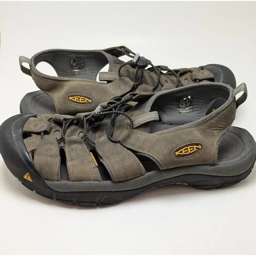 Mens Keen Newport Trail Waterproof Leather Closed Toe Sandals 1010122‎ Size 14